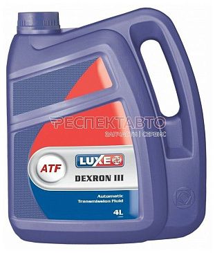 Трансмиссионное масло LUXE ATF DEXRON III 4 л