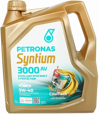 Масло моторное синтетическое Petronas Syntium Syntium 3000 AV 5w40 4л