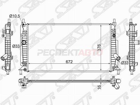 Радиатор охлаждения МКПП