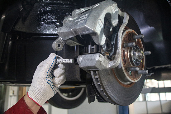 Обслуживание тормозного суппорта