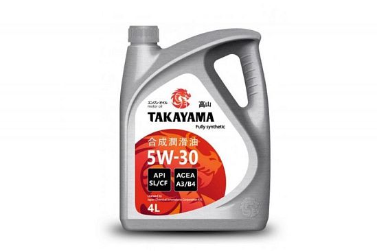 Масло моторное синтетическое TAKAYAMA SAE API SL/СF 5W-30 4л