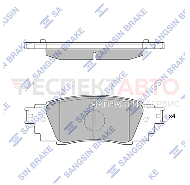 Колодки тормозные задние (диск)