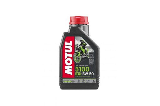 Масло моторное синтетическое MOTUL 5100 4T (MA2) 15w50 1л