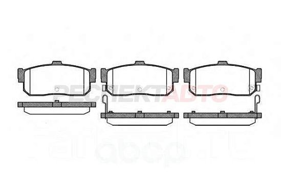 Колодки тормозные задние 