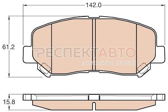 Колодки тормозные передние