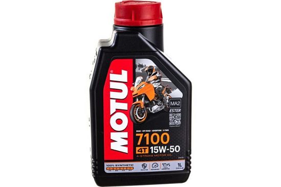 Масло моторное синтетическое MOTUL 7100 4T (MA2) 15w50 1л