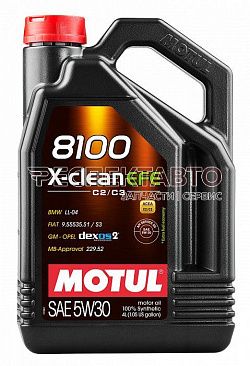 Масло моторное синтетическое MOTUL 8100 X-CLEAN EFE 5w30 4л