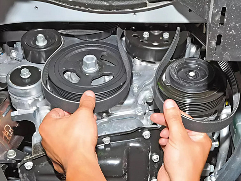 Замена приводных ремней и роликов