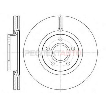 Диск тормозной передний