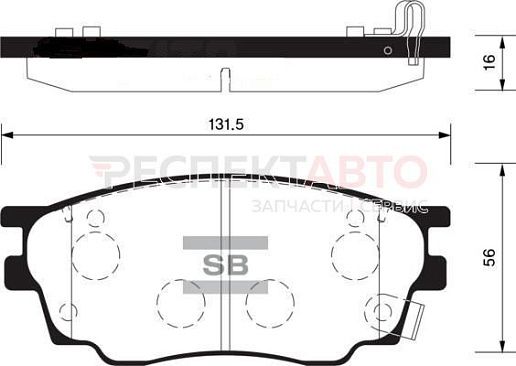 Колодки тормозные передние