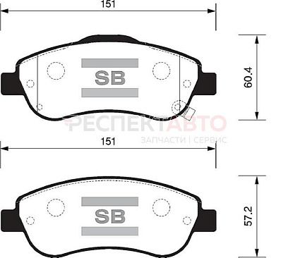 Колодки тормозные передние