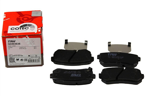 Колодки тормозные задние 