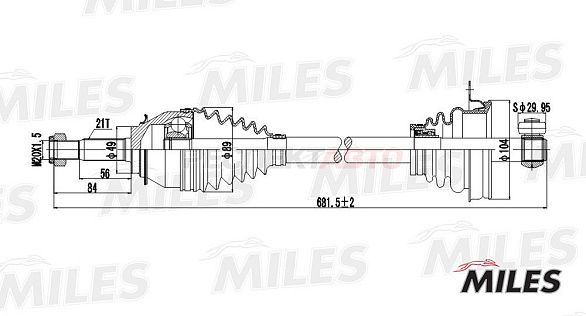 Привод левый