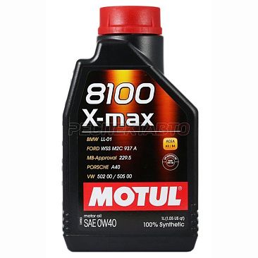 Масло моторное синтетическое MOTUL 8100 X-MAX 0w40 1л
