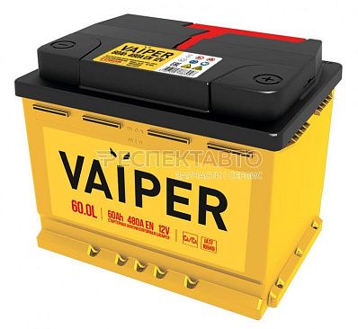 Аккумулятор VAIPER 60A/h 480A прямая L+ 242х175х190