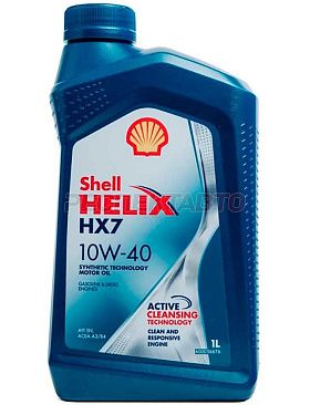 Масло моторное полусинтетическое SHELL HELIX HX7 10w40 1л