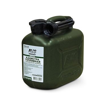 Канистра для ГСМ AVS зеленая (пластик) 5л