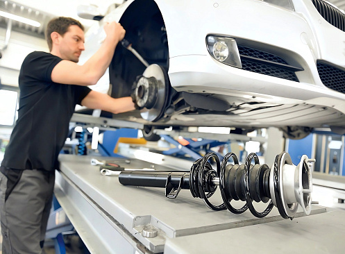 Замена амортизатора