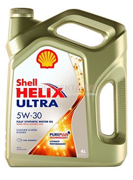 Масло моторное синтетическое SHELL HELIX ULTRA 5w30 A3/B4 4л