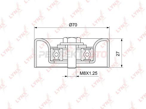 Ролик натяжной ремня приводного 