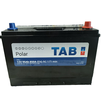 Аккумулятор TAB 95A/ч 850А АЗИЯ (обратная полярность, 303x175x227)