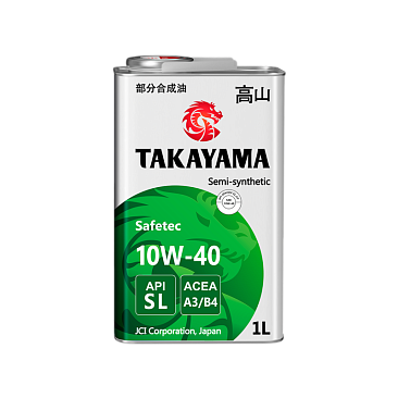 Масло моторное полусинтетическое TAKAYAMA Safetec A3/B4 10w40 1л