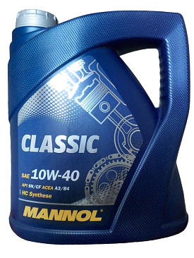 Масло моторное полусинтетическое MANNOL CLASSIC 10w40 4л