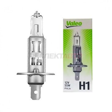 Лампа галогенная Valeo H1 12V 55W (1шт)