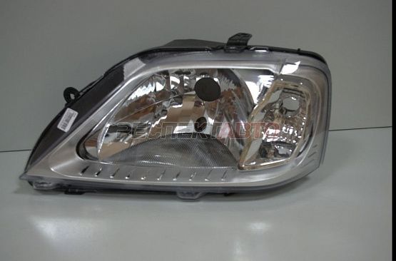 Фара левая 2007-2009 (хром, прозрачные поворотникик)