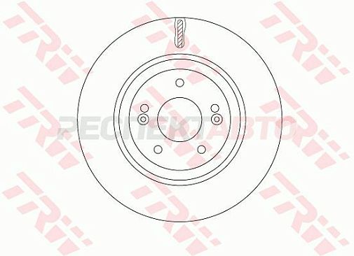 Диск тормозной передний (320 мм)