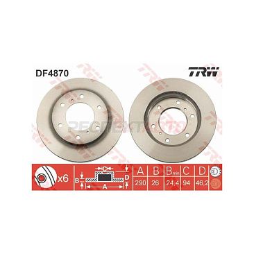 Диск тормозной передний