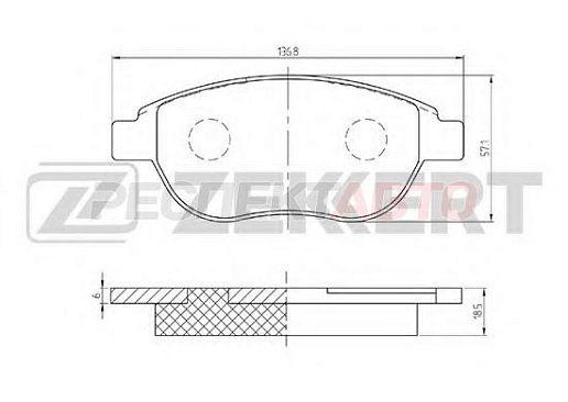 Колодки тормозные передние