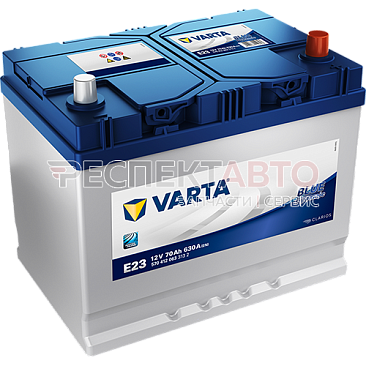 Аккумулятор VARTA Blue Dynamic E23 70A/h 630A обратная R+ 261х175х220