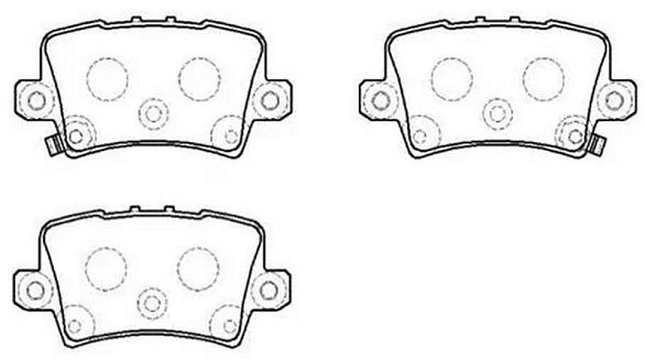 Колодки тормозные задние