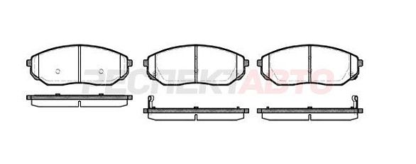Колодки тормозные передние