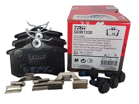 Колодки тормозные задние