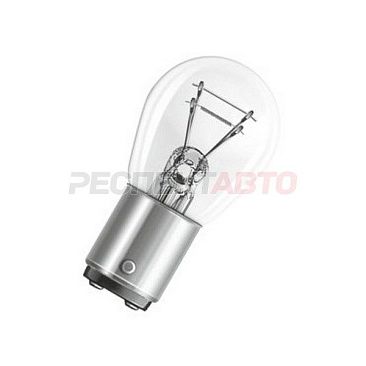Лампа накаливания Osram P21/4W 12V (цокольная, 2х контактная, усики со смещением) ORIGINAL