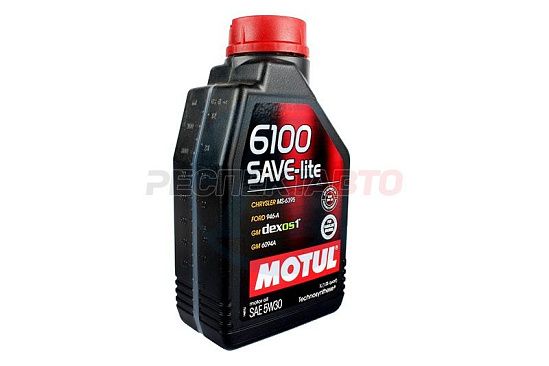 Масло моторное синтетическое MOTUL 6100 SAVE-LITE 5w30 1л