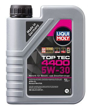 Масло моторное синтетическое LIQUI MOLY TOP TEC 4400 5W30 1л
