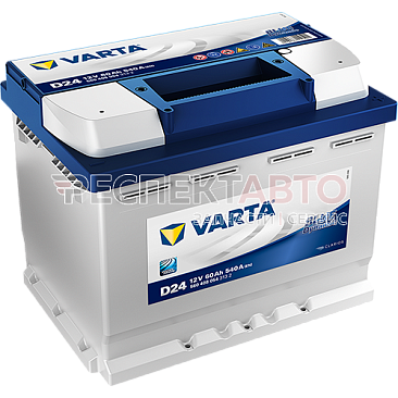 Аккумулятор VARTA Blue Dynamic D24 60A/h 540A обратная R+ 242х175х190