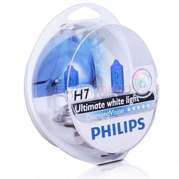Лампа галогенная Philips H7 12V 55W 5000К (2шт)