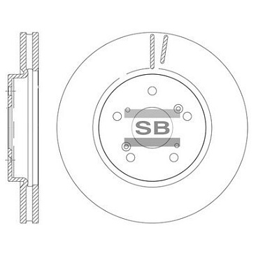Диск тормозной передний