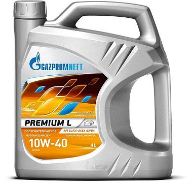 Масло моторное полусинтетическое Gazpromneft Premium L SL/CF; A3/B3 10w40 4л