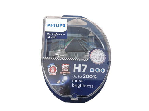 Лампа галогенная H7 12v55w PHILIPS RacingVision GT200 2шт