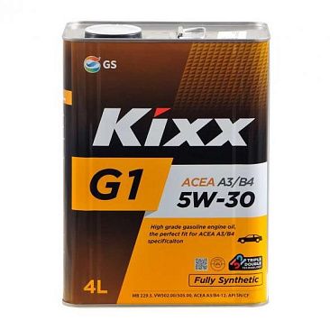 Масло моторное синтетическое KIXX G1 ACEA A3/B4 5w30 4л