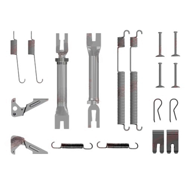 Ремкомплект барабанов тормозных (барабан без буртика,1KH)