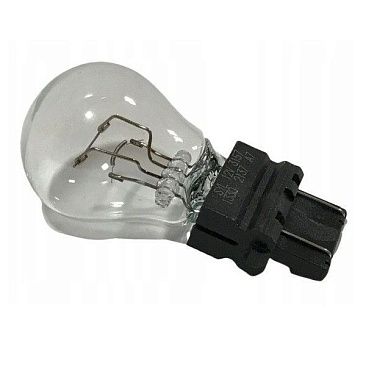 Лампа накаливания LYNXauto P27/7W 12V (цокольная, 2х контактная)