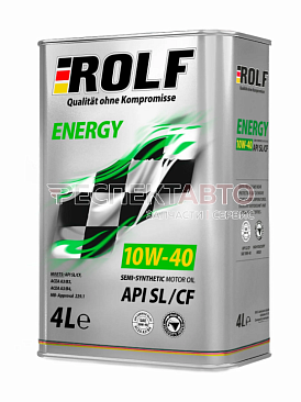 Масло моторное полусинтетическое ROLF Energy 10w40 SL/CF 4л